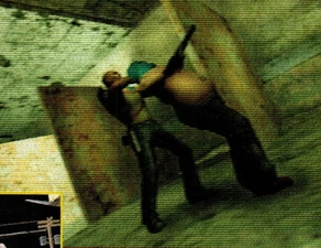 Cash executing a Skinz with a plastic bag.