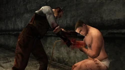 A Perv torturing a civilian with a dental handpiece.