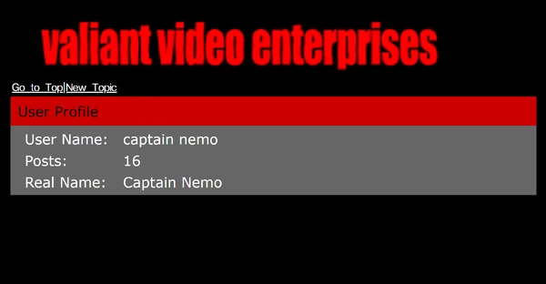 ValiantEntTv-MH-Forum-Users-captain nemo