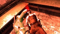 Daniel Lamb executing a Perv in the dentist chair.