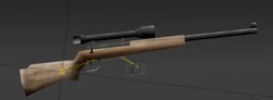 Sniper Rifle clip detached.