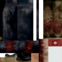 The texture sheet for the corpse. Note the unused shoes and hand textures.