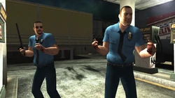 Security Guards at the RSV Gas Station.