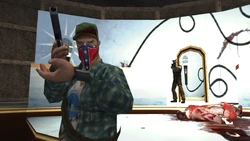 Bloodhounds at The Terry Helmut Show auditorium.