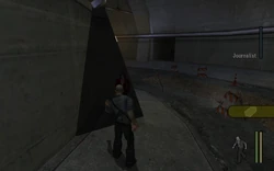 The player commanding the Journalist to follow Cash again.