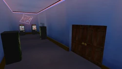 Sprunk vending machines, slot machines.
