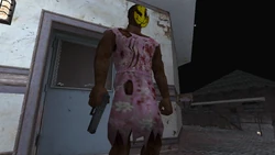 A Smiley guarding the watch tower.