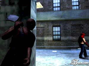 Cash with a Meat Cleaver, targeting to a Skully.