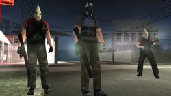 Low poly Bloodhounds with low poly Assault Rifles during Most Wanted.