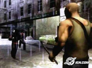 Cash facing the Innocentz with a Crowbar.