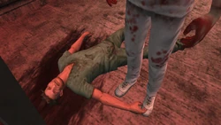 A Dixmor Inmate killed by an orderly in the psycho section of the hospital.