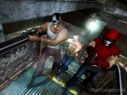 Skullyz aiming their guns.