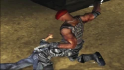 Ramirez-MH-PreRenderedCutscene-DividedTheyFall.png (1.16 MB) Ramirez removing Cash's weapons during Divided They Fall.