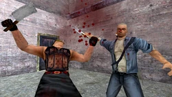 Meat Cleaver fight with a Smiley.