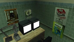 Drug posters in the Project Labs.