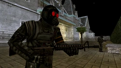 Cerberus mercenaries armed with Assault Rifles.