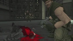 A Project Militia mercenary confirming Stanley Grex's death.