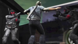 he Cerberus capturing Cash while leaving the Carcer Chem Factory.