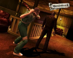 Daniel executing a pimp with a Baseball Bat