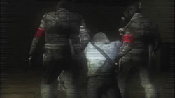 The Cerberus dragging Cash through the Darkwoods Penitentiary.