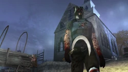 A Bloodhound armed with a Sickle.