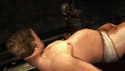 A Perv about to torture a civilian with a Power-Saw.