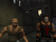 Cash and Ramirez in an early Divided They Fall.