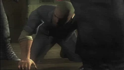 Cash returned to Darkwoods Penitentiary by the Cerberus for filming.