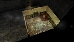 The room in which the hidden corpse is found.