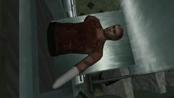 A stored corpse used in brain experiments.