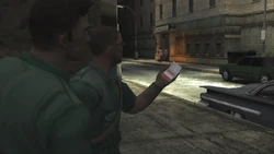 Exterior of the nightclub briefly seen during the introduction cutscene of "Sexual Deviants".