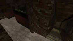 Basement stairs.