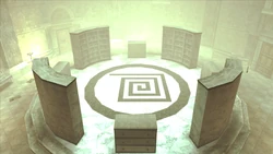 The library of The Project Manor, materialized in Daniel's mind.