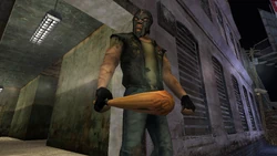 TheHoods-MH-DoorwayIntoHell-SS3.png (2.75 MB) Mike armed with a wooden Baseball Bat.