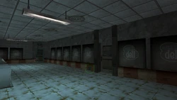 The two entrances (inaccessible).