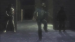 Cash ambushed by the Cerberus mercenaries during Road to Ruin.