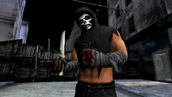 A Skully armed with a Knife.