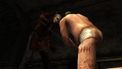 A Perv torturing a civilian with a Stun Prod.