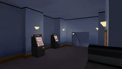 Slot machines.