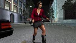 The Journalist being led to her apartment.