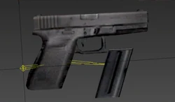 Light Handgun clip detached.