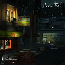 Note the lit enteriors, the less-run down buildings, and the removed vehicles. The loading screen still refers to the level as "Hoods Turf."