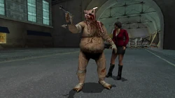 Cash as Piggsy, after enabling the "Piggsy skin" cheat code.