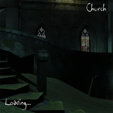 Note the different textures, and illuminated cathedral interior.