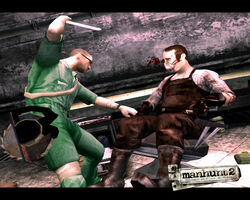 The player executing the Dentist by the environmental execution.