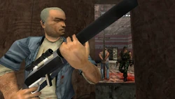 Cash about to rescue his family from the Wardogs.