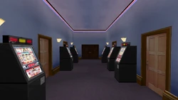 Slot machines.