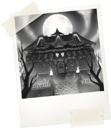 Polaroid of the mansion in Professor E. Gadd's Research Journal.