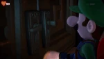 Luigi opening the great door.