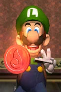Luigi Obtaining the Fire Medallion